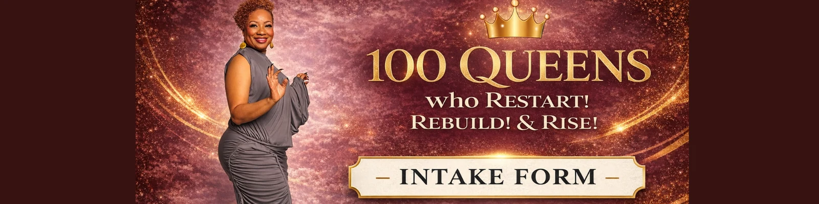 100 Queens Restart Rebuild Rise banner