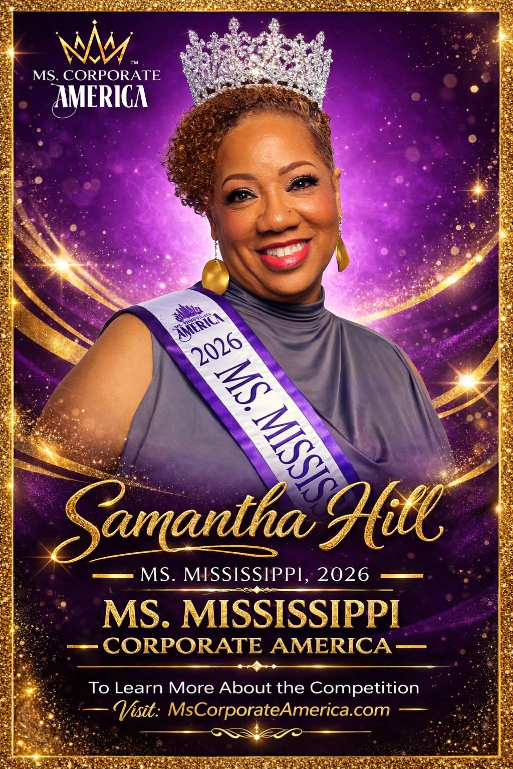 Ms. Mississippi Corporate America poster for Samantha Hill